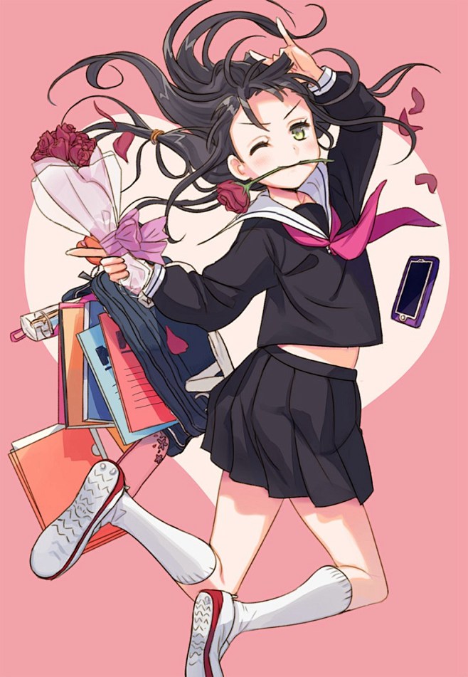 09:04:20穿水手服与丝袜的少女插画图片二次元(2)漫漫寻北路同采自