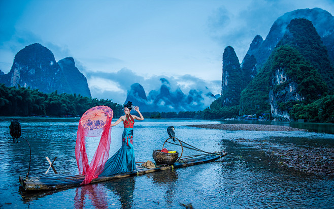 桂林漓江人像主题摄影活动漓江第八组作业摄影图片人像
