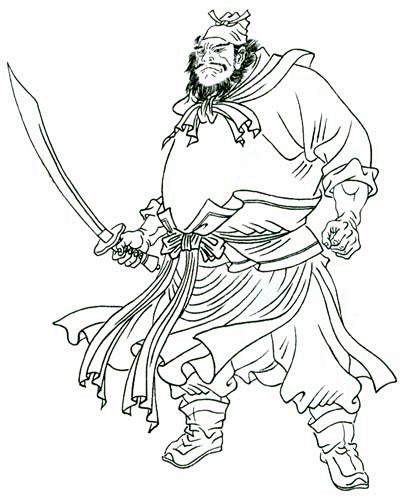 水浒传108将人物白描优秀作品老泥鳅素描论坛