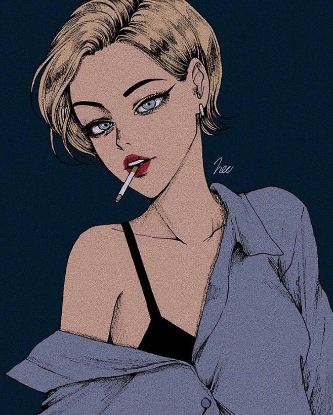 壁纸潮图酷炫日韩头像欧美摄影插画美图手机iphone6闺蜜卡通动漫