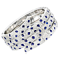 CARTIER Sapphire Diamond 'Panther' Bracelet