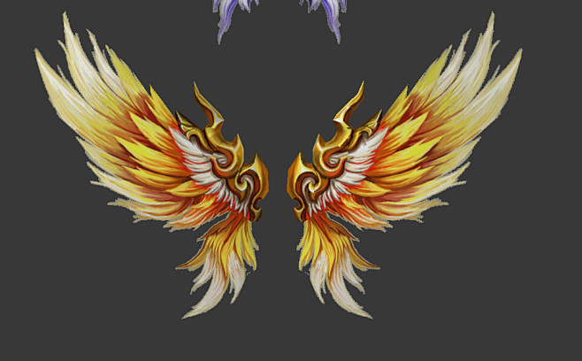 日韩手绘次世代3d角色翅膀max模型贴图集合3d素材淘宝网翅膀原画素材