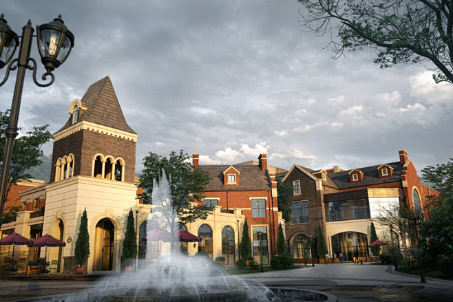 河北固安华夏幸福港湾商业街建筑设计