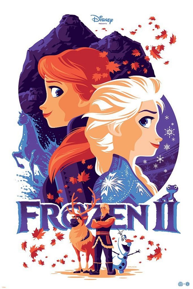 12:11:12frozen 2 screenprinted poster丝网印刷海报 / 复古海报cool