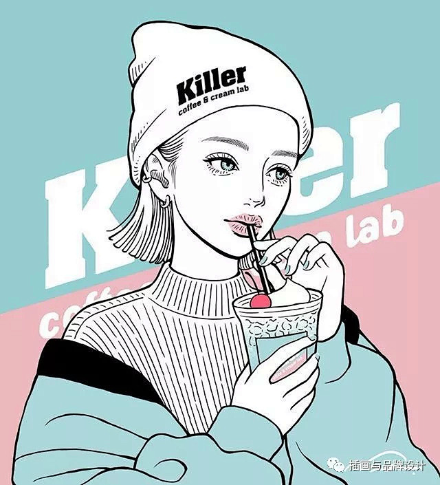 插画丨时尚度满分的小姐姐们,他用插画创造.