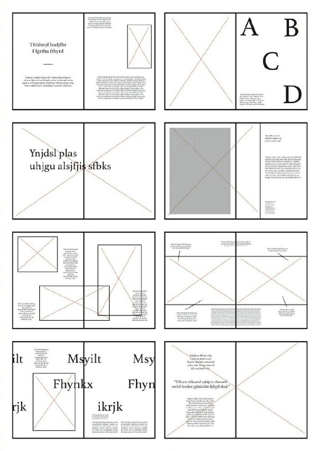 几十种杂志排版布局大家可以尝试填充文案和图片练习一下排版和布局