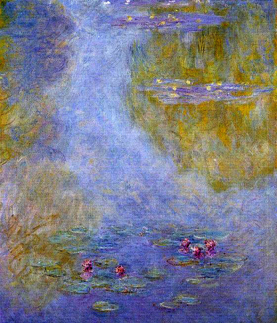 印象派大师莫奈睡莲系列作品赏析应歧的油画风景