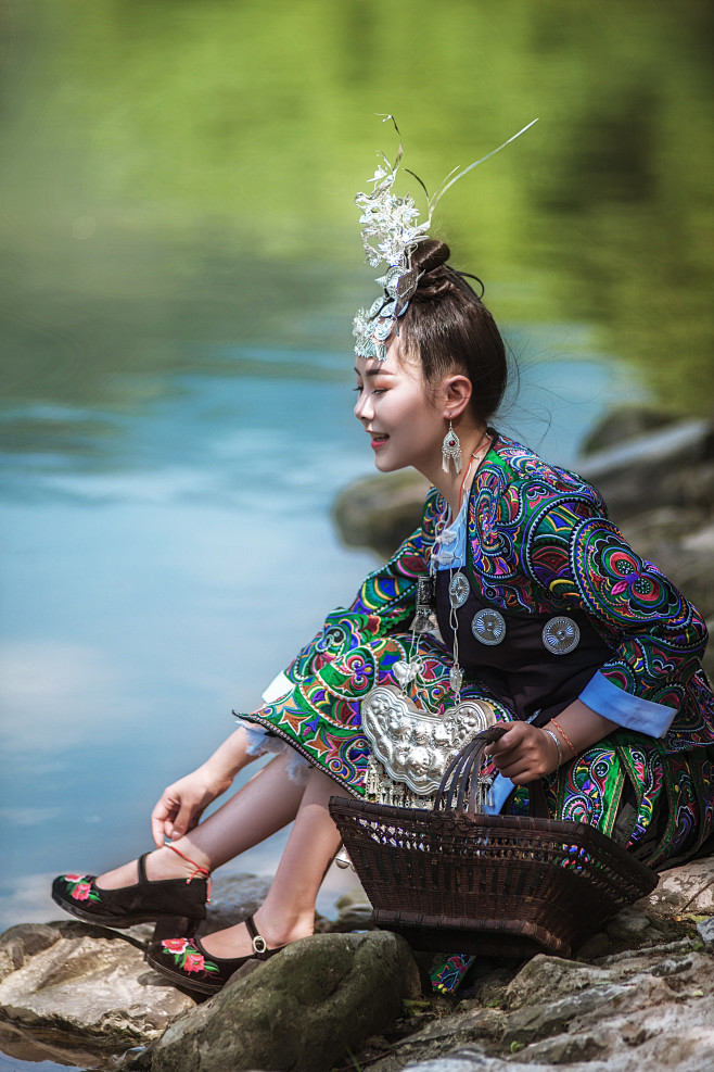 西江千户苗寨民族风旅拍摄影图片人像摄影太平洋电脑网摄影部落
