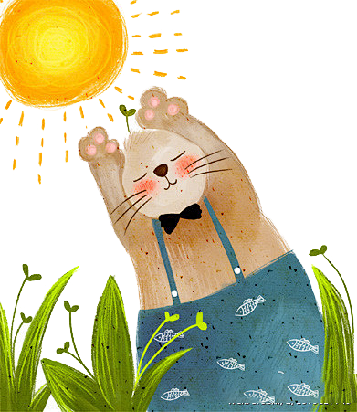 太阳下的小猫
