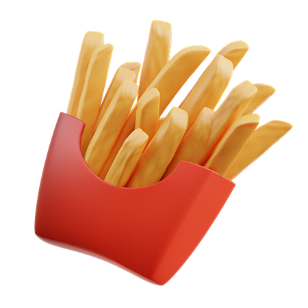 frenchfries3dillustration