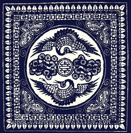 民间技艺蓝印花布