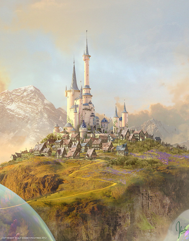 概念设计师jonathanbach作品欣赏城堡原画场景气氛