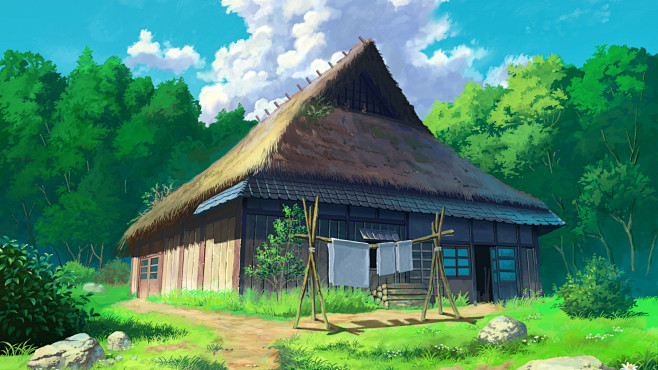 唯美的动漫场景原画高清宽屏壁纸