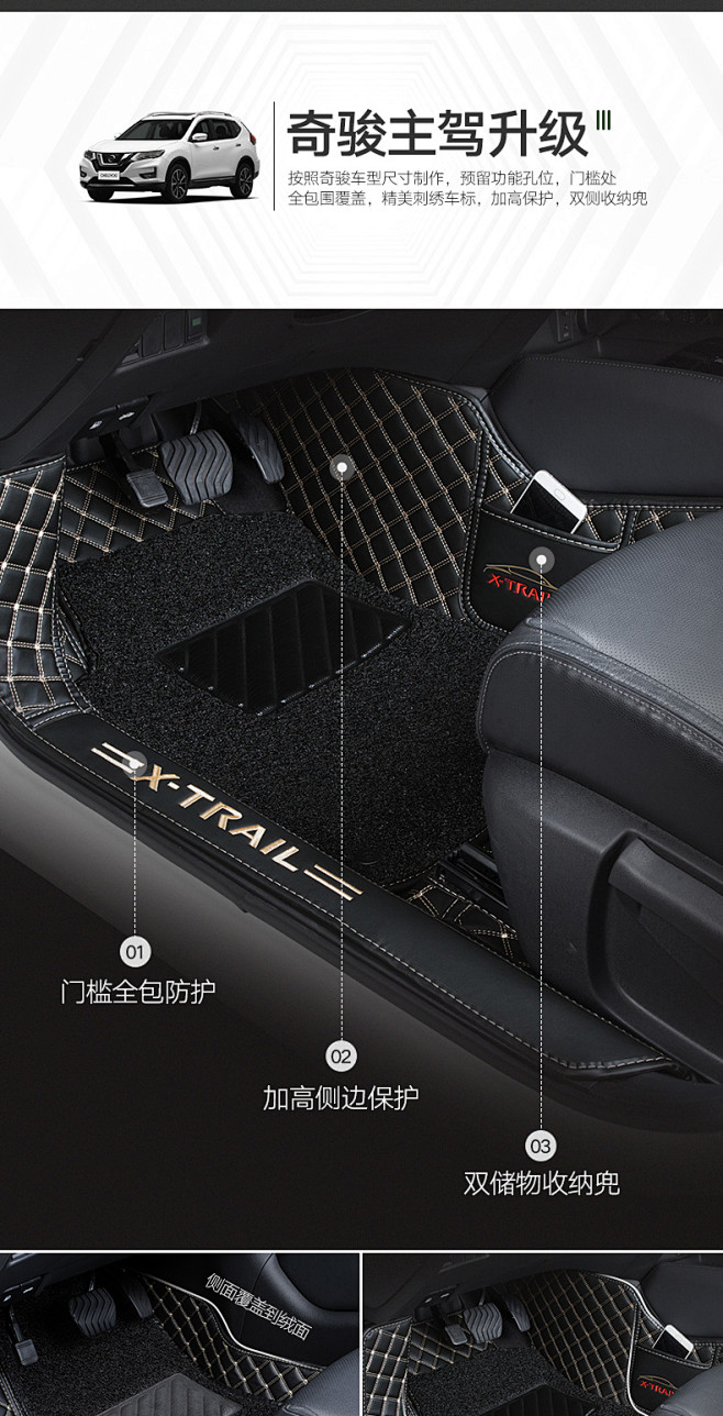 专用于2020款日产奇骏脚垫全大包围新奇骏19尼桑20奇峻汽车全包tmall