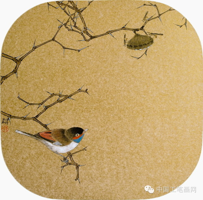 工笔百家陈文利花鸟画作品欣赏