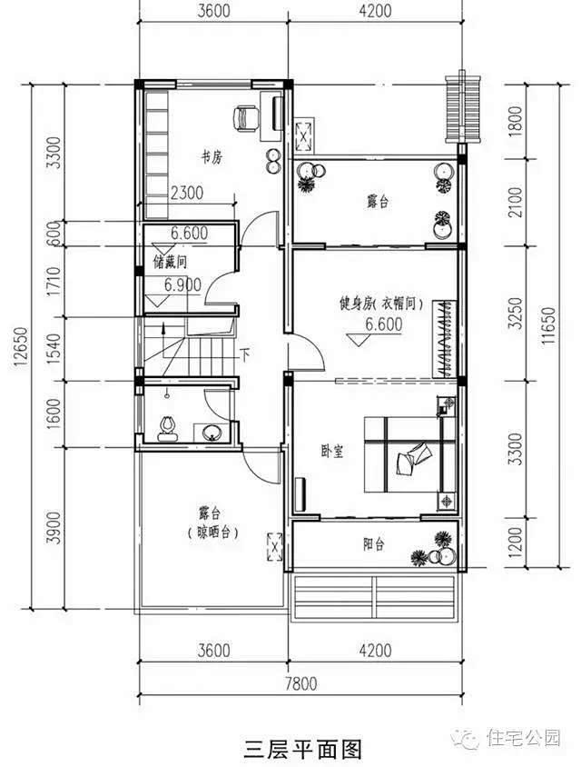 新农村8米x15米新中式自建房漂亮大气实用含图纸