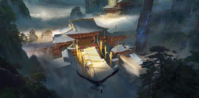 古风场景原画