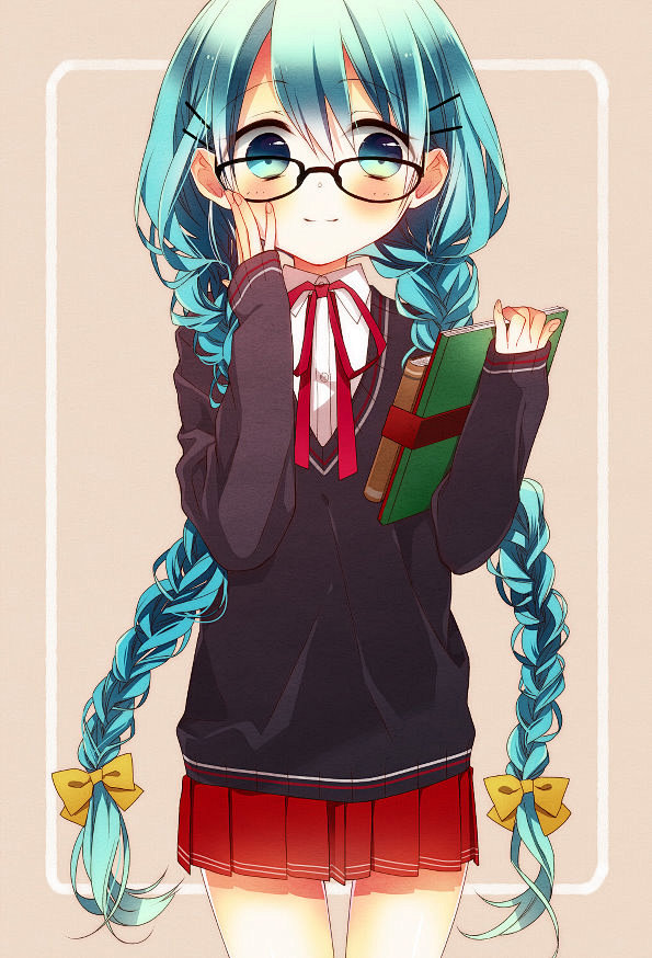 二次元初音麻花辫