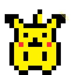 我爱拼豆# #精灵宝可梦# 前期学习了像素动图的制作(p1)现在终于凸