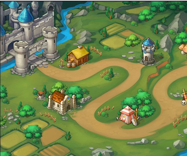 魔方纹章手游素材资源欧美q版风2d卡通u3dui场景图标icon淘宝网