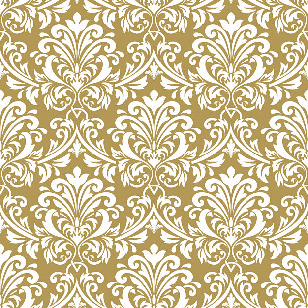 巴洛克风格复古绸缎布纹无缝平铺花纹底纹
