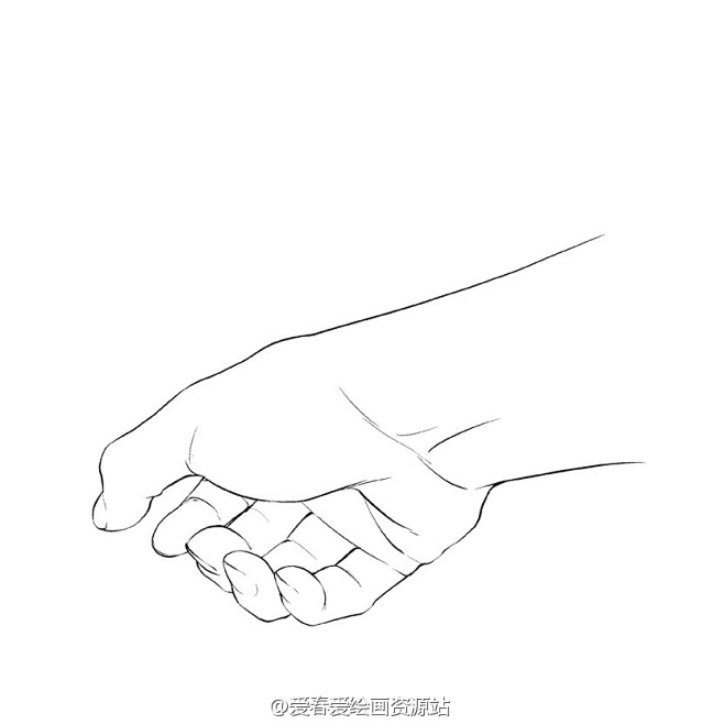 手的各种角度姿势之抓下