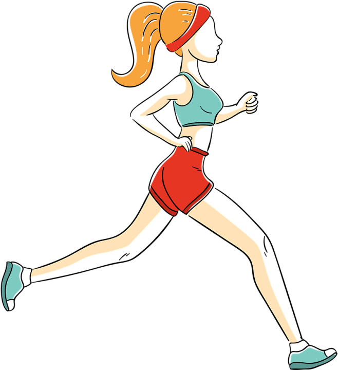 奔跑的人卡通运动狂欢人群狂跑励志跑步跑步的人跑步人物起跑体育素材