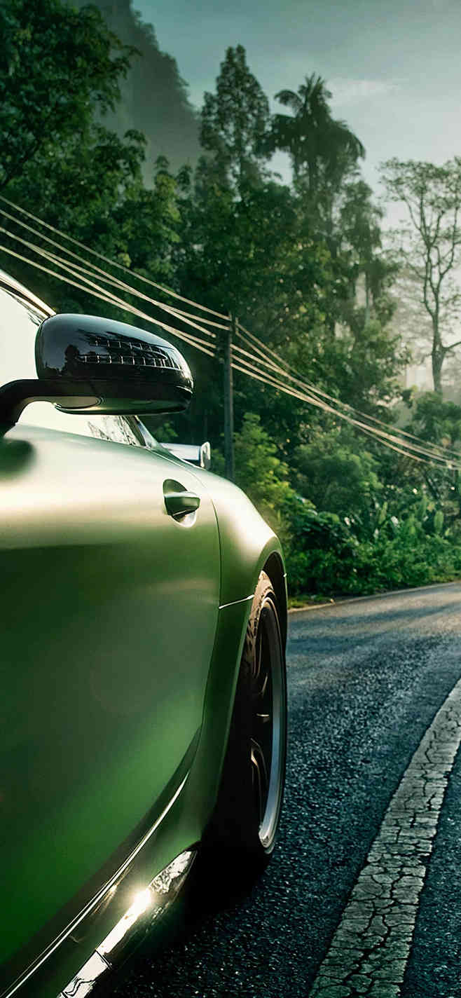 绿色超跑奔驰高清4k壁纸