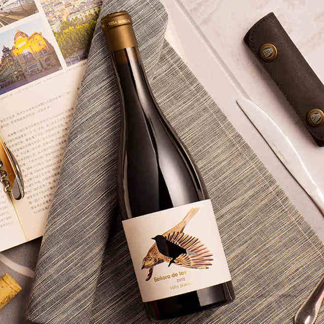 vinazorzal维纳小鸟西班牙进口纳瓦拉产区干红葡萄酒36月橡木桶tmall