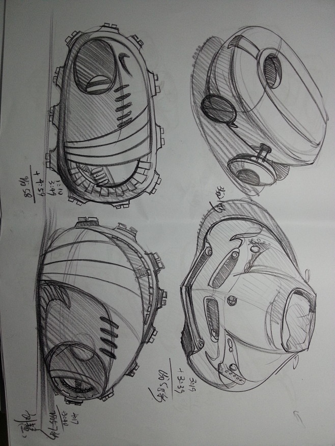 产品手绘工业设计产品设计铅笔速写草图