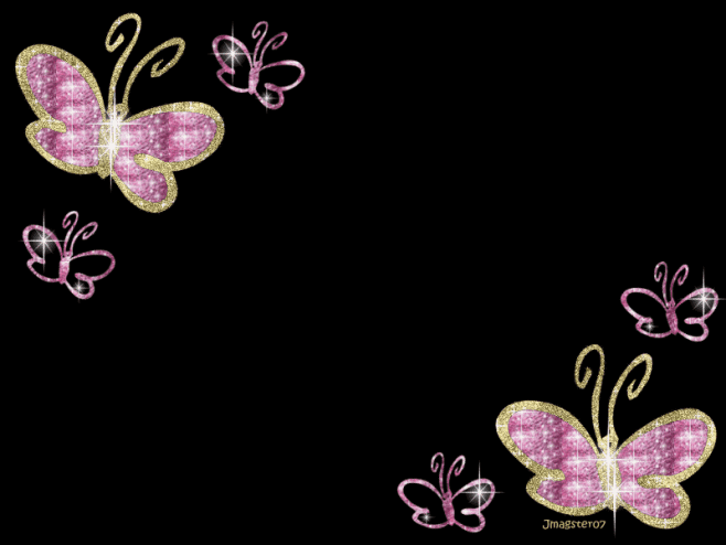 晶彩闪光的蝴蝶ppt动态背景图片