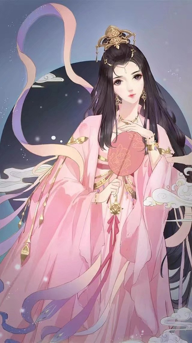 古风女人像头像人物手绘