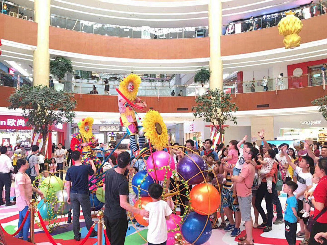 15218882896 大轮车小丑 商场吸引人气