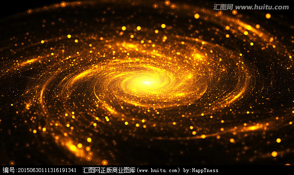 行星星云星系星空夜空宇宙太空光斑光晕金色星星繁星漩涡漩涡星系