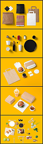 餐饮VI设计 VI模板 信封 餐馆 餐饮 贴图 手提袋 名片 餐厅 餐桌 餐具 提案 智能 PSD 源文件 VIS视觉 品牌 #Logo#@北坤人素材