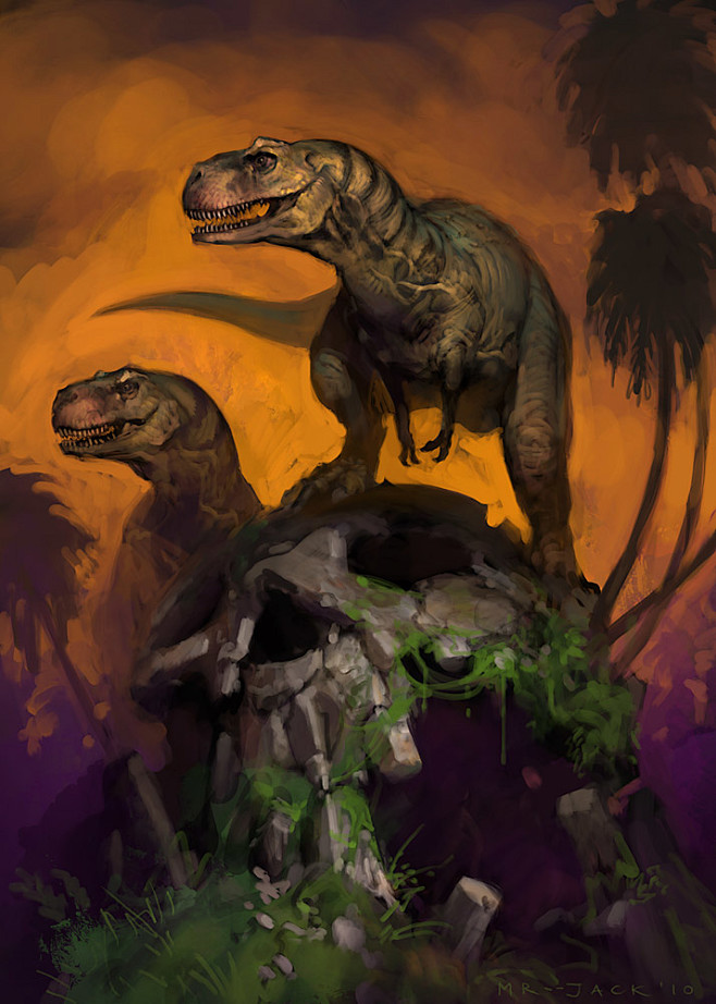 theropod dawn by mr-.