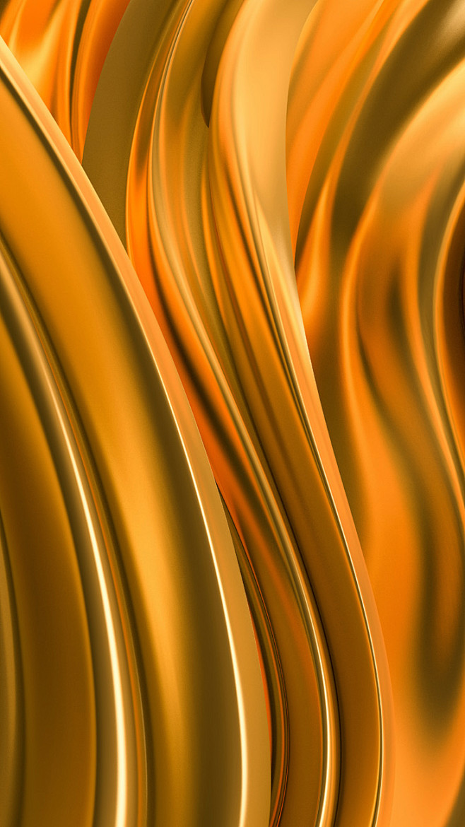 2021-02-09 11:43:52金色绸缎织物3d渲染插图高清背景图片素材金箔纸