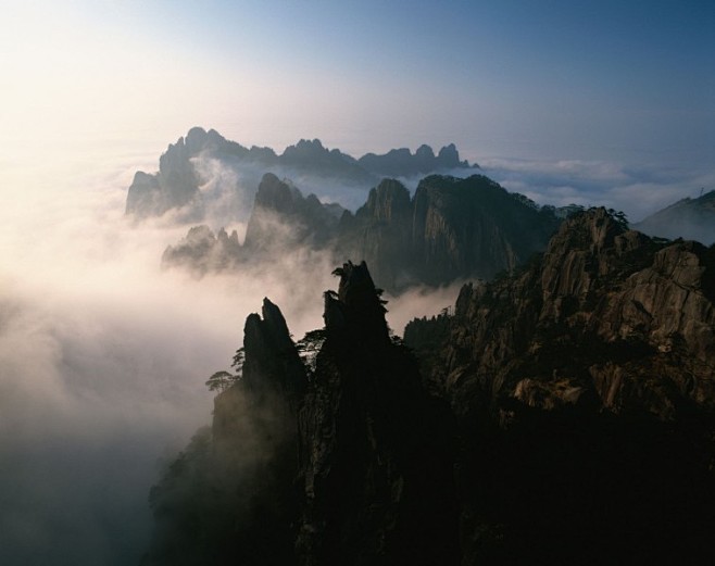 黃山雲海圖片