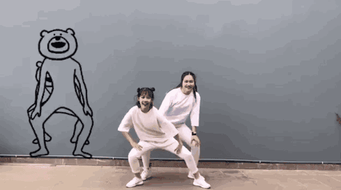 搞笑这个泰国真人版的动图真是太魔性了已添加表情包图文源自网络向原