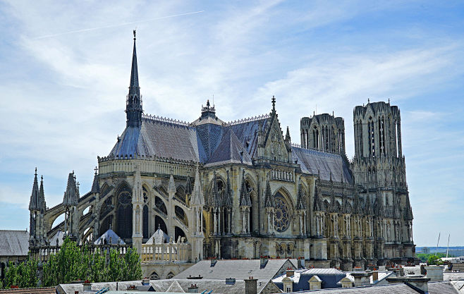 reimscathedral0116哥特式建筑维基百科自由的百科全书