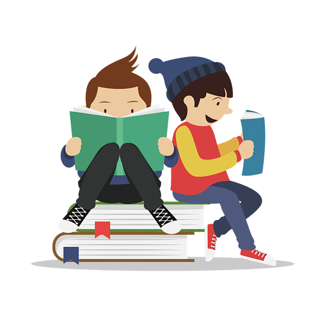 世界读书日插画书本png