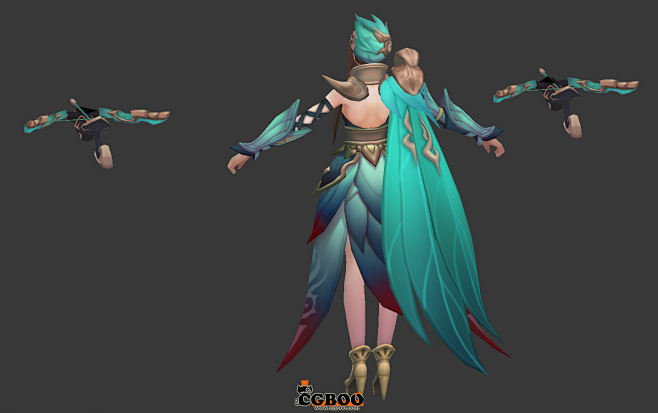 新提醒cg模型王者荣耀虞姬人物cg模型cg帮美术资源网poweredbydiscuz