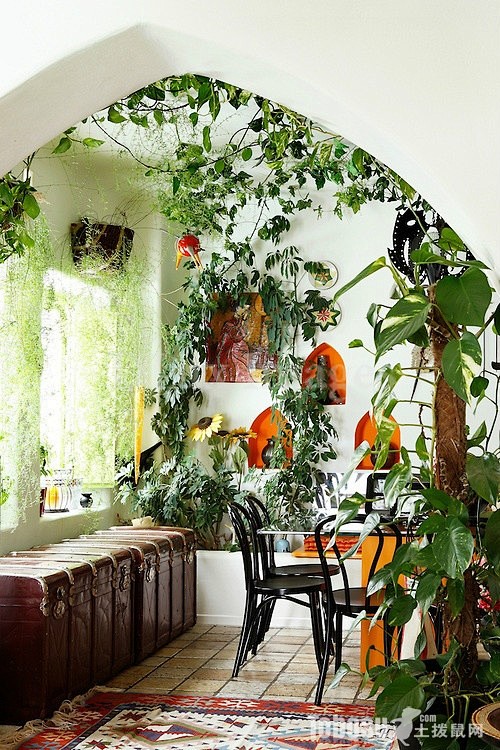 森系温馨阳台空间装修效果图土拨鼠装饰设计门户