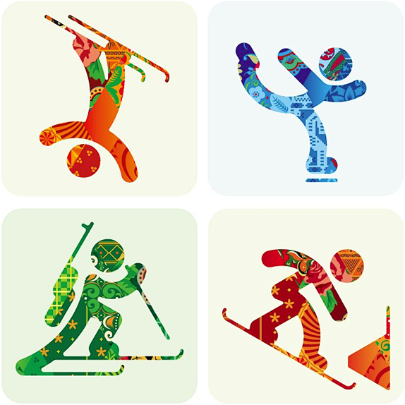 2014年索契冬季奥运会图标发布视觉中国