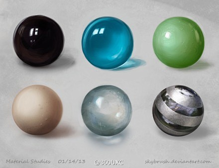 材质球几种不同质感的表现不错哦