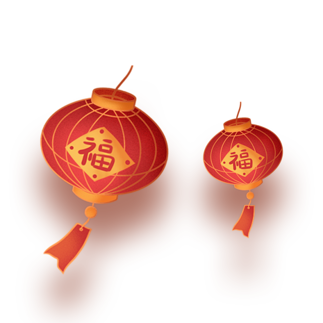 国潮国风插画灯笼