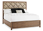 美式新古典家具定制 美式实木布艺双人床 美式布艺双人床/婚床