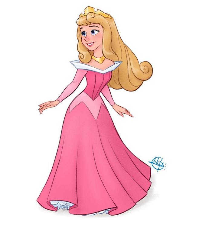 3rd disney princess done! heres princess aurora from sleeping b
