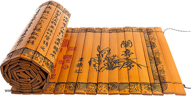 兰亭序卷典籍竹简