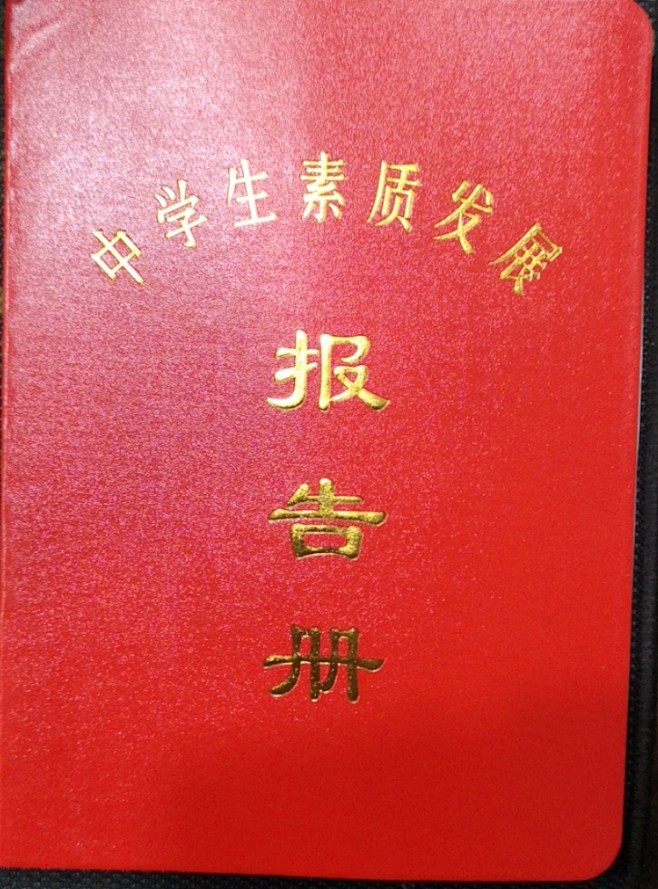 中学生素质报告册